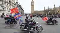 Military veterans protest