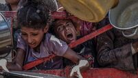 Food distributed to Palestinians struggling with starvation in Gaza