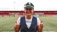 Nancy McGillivray with her first cap after the game 2/8/2025