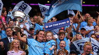 Hannah Tyrell lifts the Brendan Martin Cup 3/8/2025
